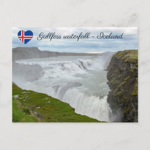 Carte Postale Cascade de Gullfoss - sud-ouest de l'Islande