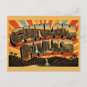 Carte Postale Cascade de Gunlom NT Australie Escarpement Chute d