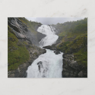 Carte Postale Cascade de Kjosfossen, Flåm, Norvège