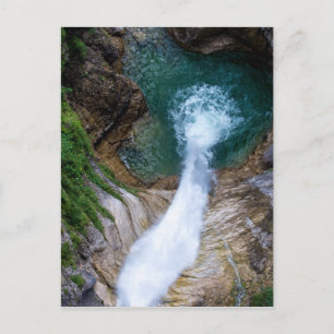 Carte Postale Cascade de la rivière Pollat - Château de Neuschwa