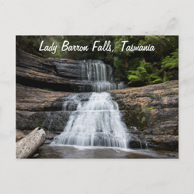 Carte Postale Cascade de Lady Barron Falls Tasmanie Australie (Devant)