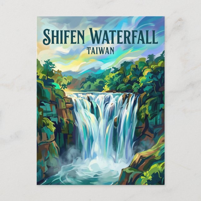 Carte Postale Cascade de Shifen Taïwan (Devant)