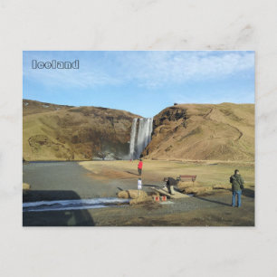 Carte Postale Cascade de Skógafoss, Islande
