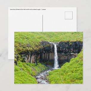 Carte Postale Cascade de Svartifoss à Skaftafell - Islande