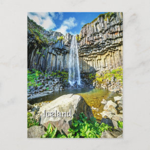 Carte Postale Cascade de Svartifoss, Islande