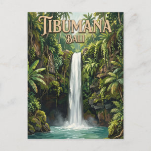 Carte Postale Cascade de Tibumana Bangli Indonésie
