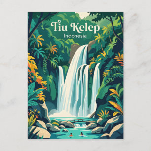 Carte Postale Cascade de Tiu Kelep Indonésie