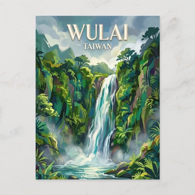 Carte Postale Cascade de Wulai Taïwan (Devant)