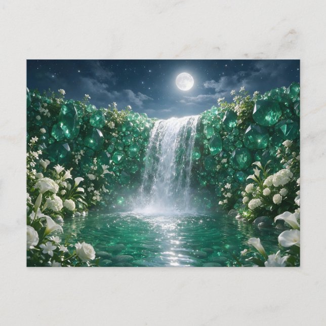 Carte Postale Cascade d'émeraude de mai (Devant)