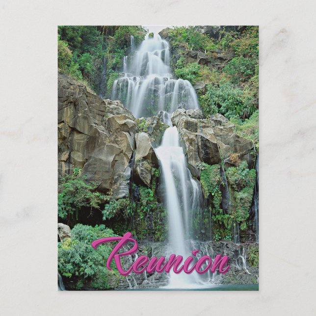 Carte Postale Cascade des Aigrettes Saint Gilles Réunion (Devant)