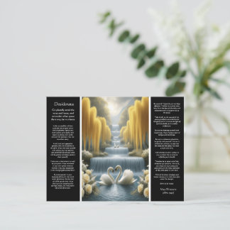 Carte Postale Cascade Desiderata : le reflet du Cœur d'Or