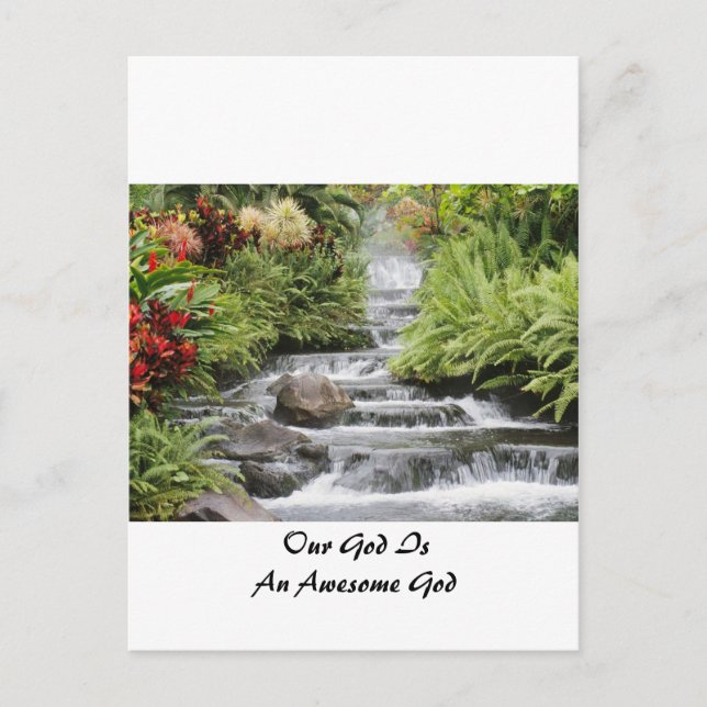Carte Postale Cascade - Dieu stupéfiant (Devant)