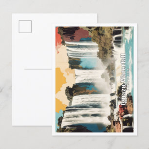 Carte Postale Cascade d'Iguazu Argentine Pop Art Travel