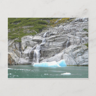 Carte Postale Cascade et Iceberg Alaska Passage intérieur