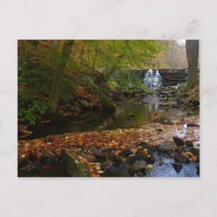 Carte Postale Cascade et ruisseau d'automne en Pennsylvanie Natu