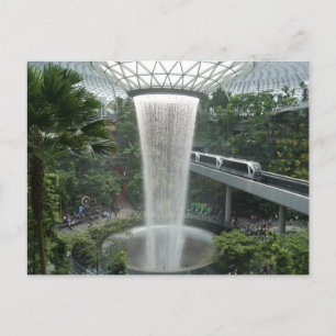Carte Postale Cascade intérieure à Singapour