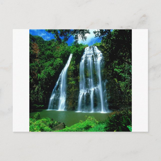 Carte Postale Cascade Opaekaa Kauai Hawaii (Devant)