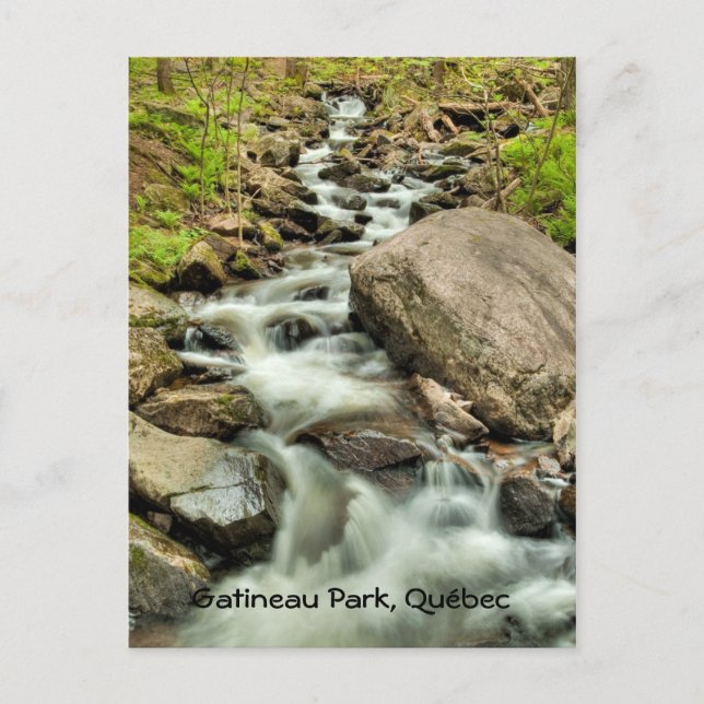 Carte Postale Cascade, parc de Gatineau, Québec (Devant)