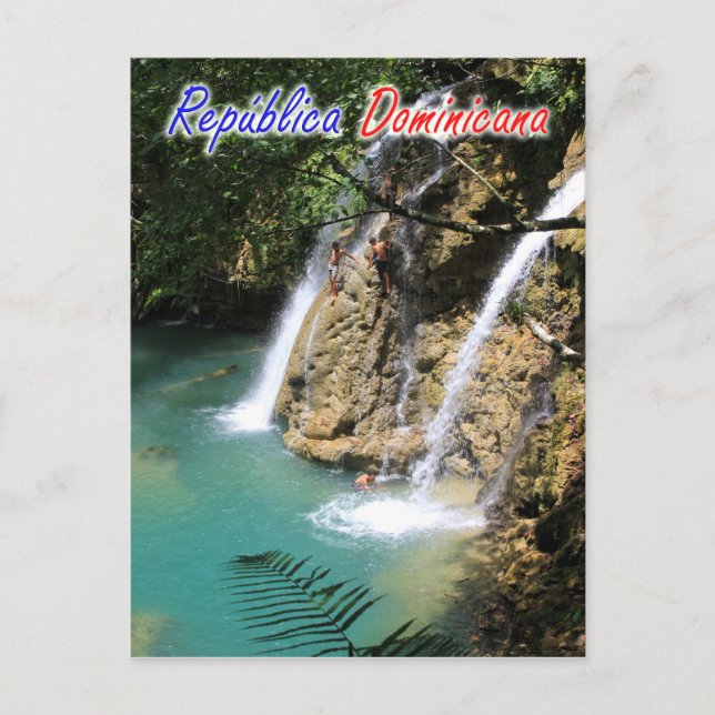 Carte Postale Cascade République Dominicaine (Devant)