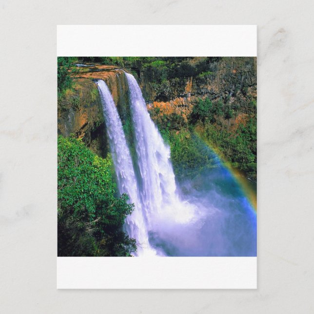 Carte Postale Cascade Wailua Kauai Hawaii (Devant)