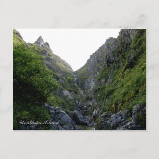 Carte Postale Cascades dans la région de la baie du capitaine, î