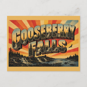 Carte Postale Cascades de Gooseberry Minnesota Lac Supérieur