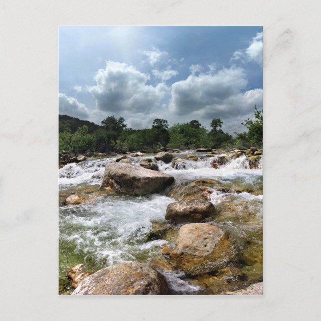 Carte Postale Cascades de la ceinture de verdure de Barton Creek (Devant)