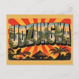 Carte Postale Cascades de la forêt tropicale d'Udzungwa Primates