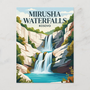 Carte Postale Cascades de Mirusha au Kosovo