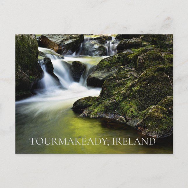 Carte Postale Cascades d'Irlande Tourmakeady (Devant)