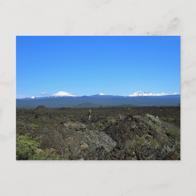 Carte Postale Cascades et rochers de lave, Oregon (Devant)