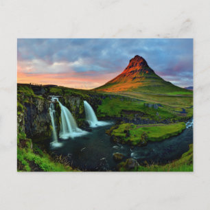 Carte Postale Cascades   Kirkjufell, Islande