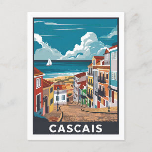 Carte Postale Cascais, rue Portugal