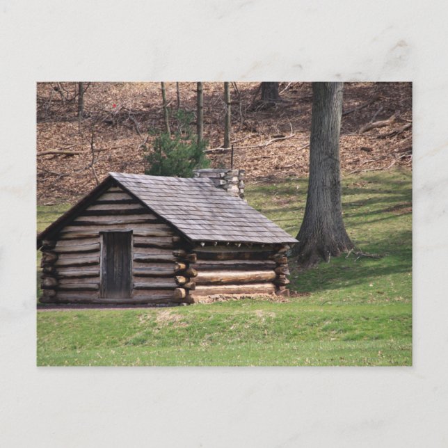 Carte Postale Caserne de soldat ~ Valley Forge (Devant)