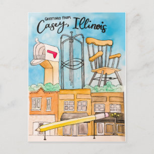 Carte postale Casey, IL