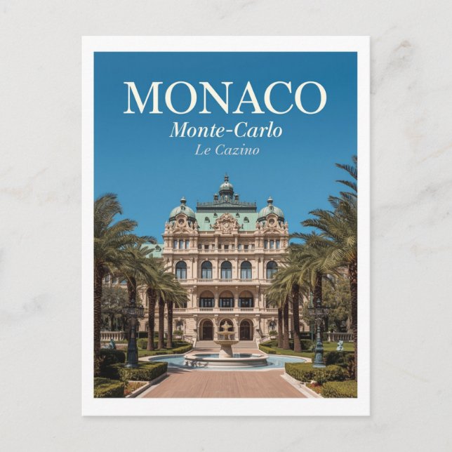 Carte Postale Casino de Monte-Carlo Monaco (Devant)