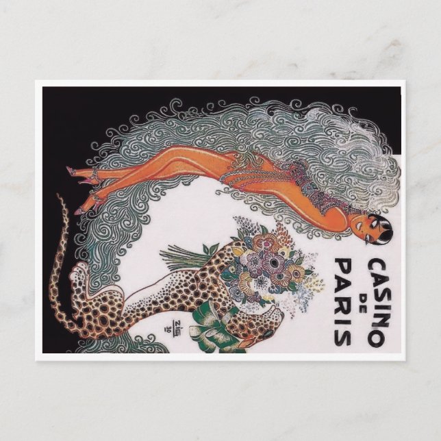 Carte Postale Casino de Paris - Josephine Baker (1930) (Devant)