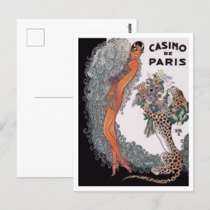 Carte Postale Casino de Paris - Josephine Baker (1930)
