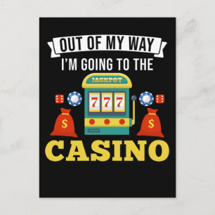 Carte Postale Casino Jeu Funny Poker Lover