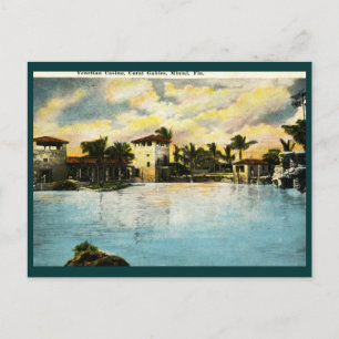 Carte Postale Casino vénitien, Coral Gables, FL Vintage