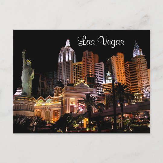 Carte Postale Casinos Du Strip Nevada Post Card Zazzle Fr