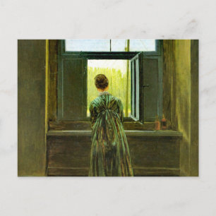 Carte Postale Caspar David Friedrich Femme à la fenêtre