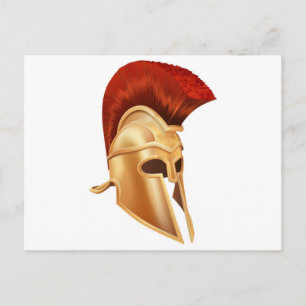 Carte Postale Casque de cheval de Troie