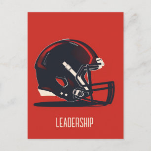 Carte Postale Casque de football américain