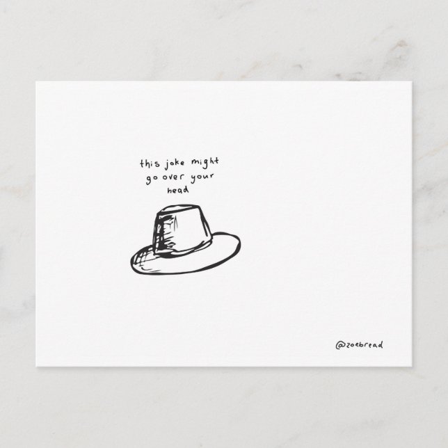 Carte postale casquette (Devant)
