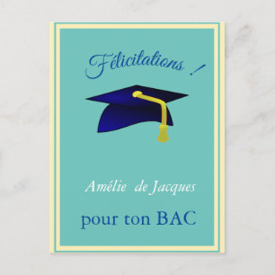 Carte Postale Casquette bleue - Fêtes en français