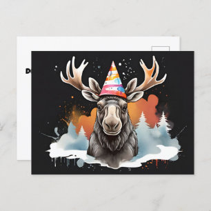 Carte Postale Casquette d'anniversaire de cône de l'Alaska