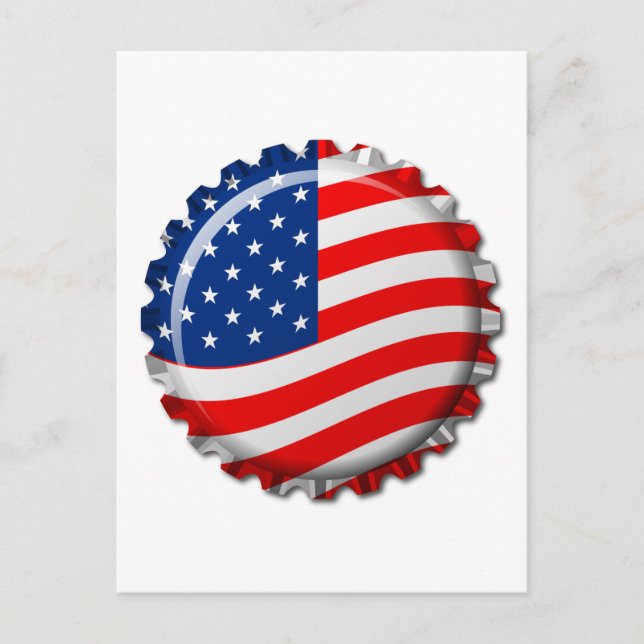 Carte Postale CASQUETTE de bouteille USA (Devant)