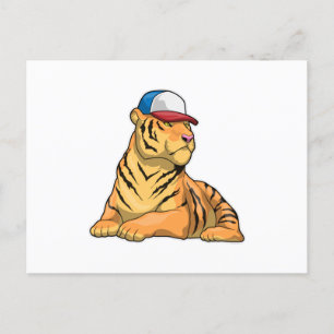 Carte Postale Casquette de tigre
