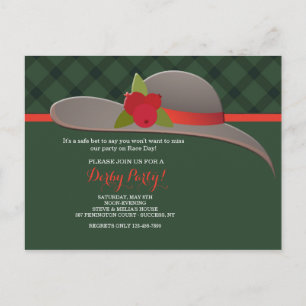 Carte postale Casquette Derby